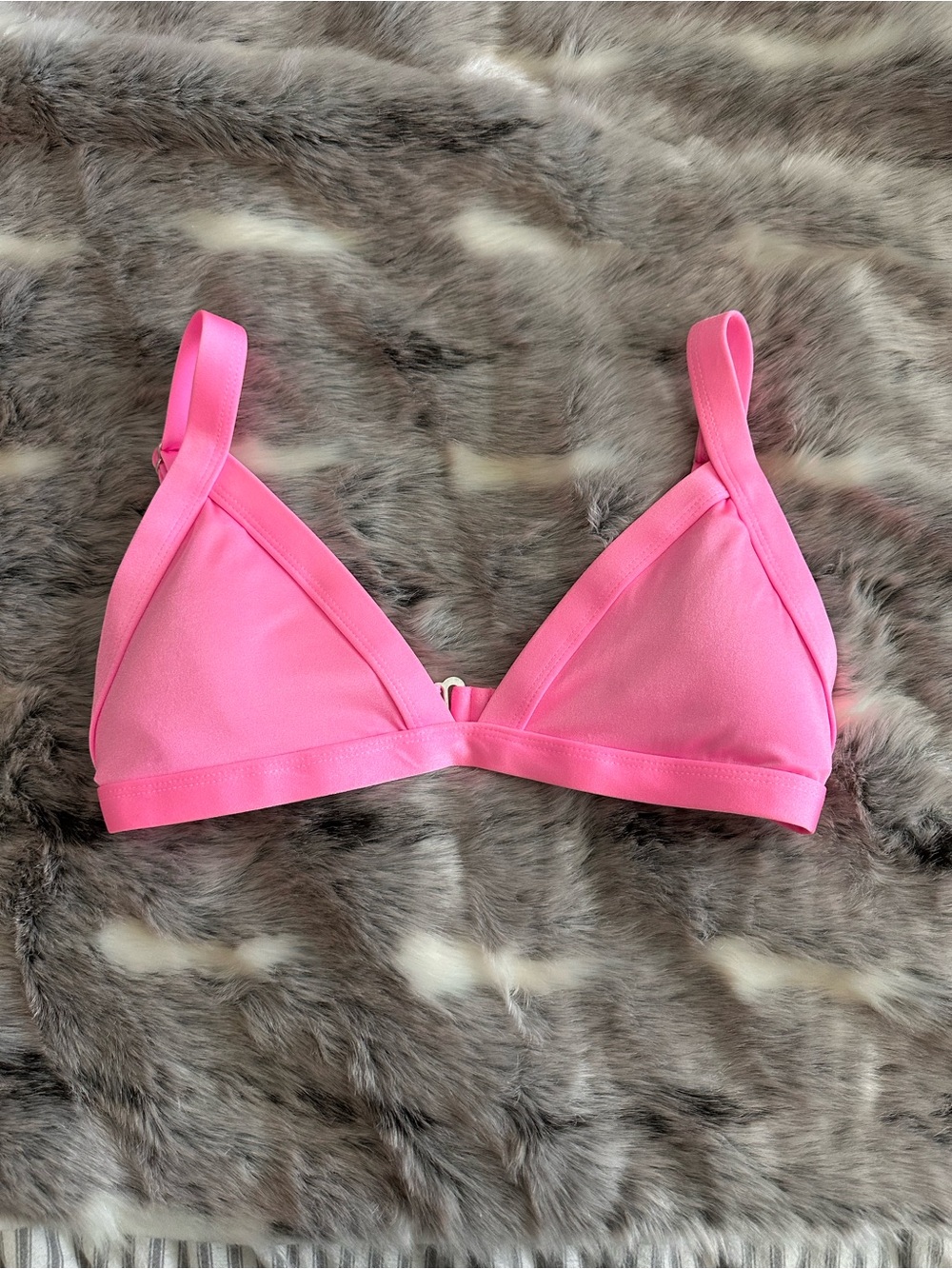One One Swimwear Bikini Kameron pink bikini top sz XL - Picture 2 of 4